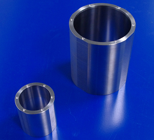 The measurement cylinders for the MICROSCOPE world space mission were manufactured to 1 μm accuracy