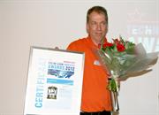Ben Verduijn of Renishaw Benelux, receives the Gold Techni-Show Innovation Award