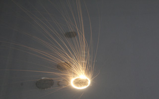 Laser melting circular parts