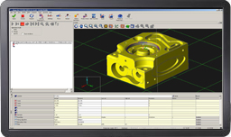 CAD-modell a MODUS szoftver képernyőfelvételén