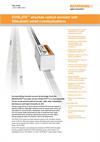 Data sheet:  EVOLUTE™ absolute optical encoder with Mitsubishi serial communications
