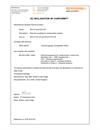 Declaration of conformity:  RCU10 ECD 2010-55